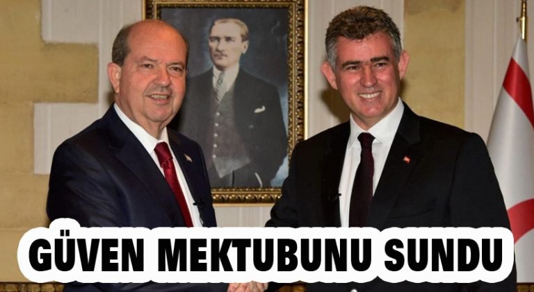 Güven mektubunu sundu