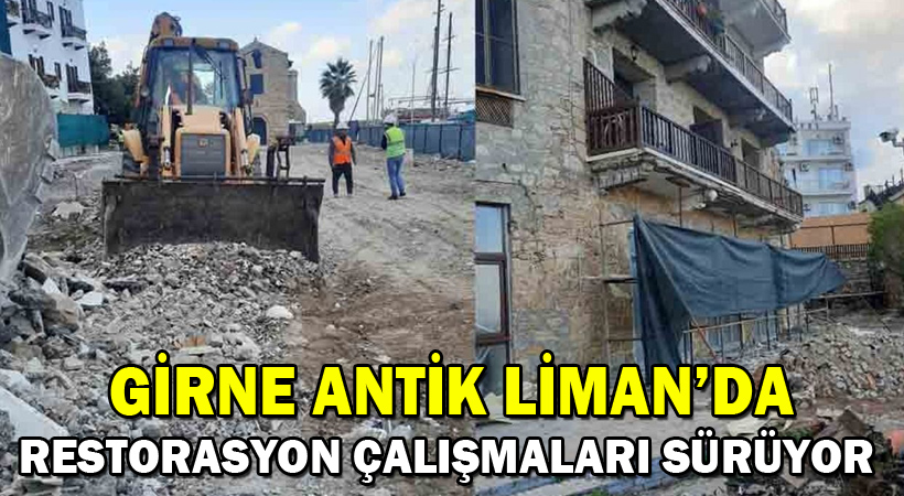 Girne Antik Liman’da Restorasyon Çalışmaları Sürüyor