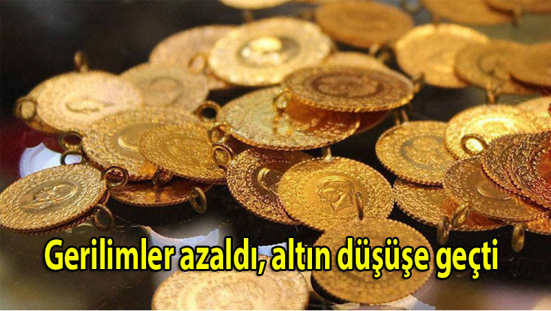 Gerilimler azaldı, altın düşüşe geçti