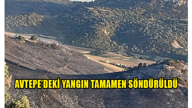 Avtepe’deki yangın tamamen söndürüldü