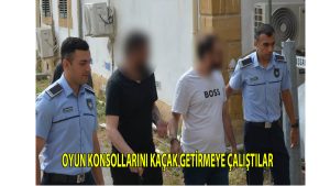 Oyun konsollarını kaçak getirmeye çalıştılar