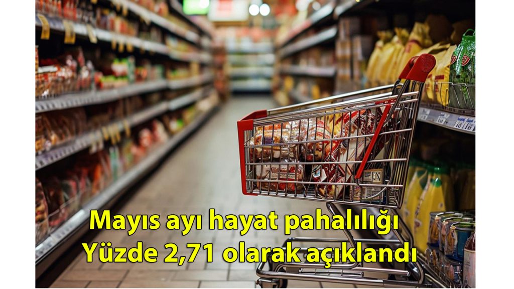 Mayıs ayı hayat pahalılığı yüzde 2,71 olarak açıklandı