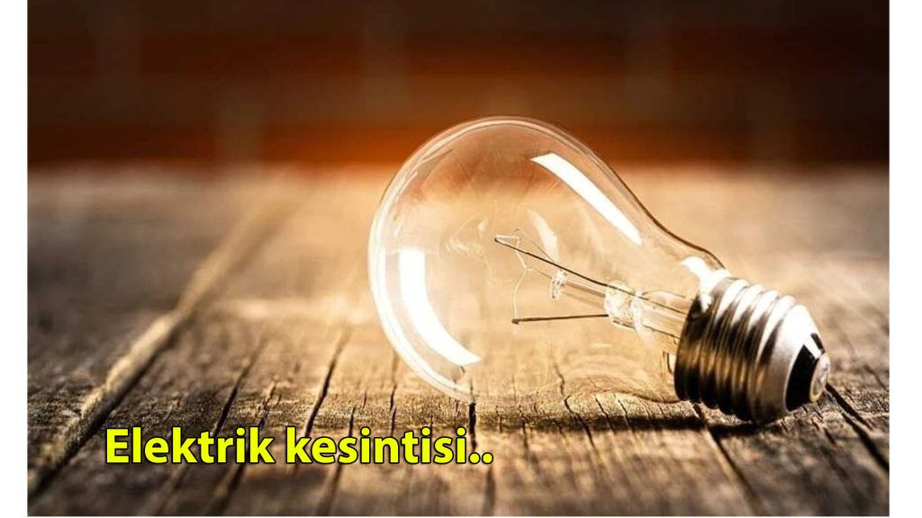 Elektrik kesintisi..