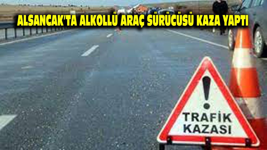 Alsancak’ta alkollü araç sürücüsü kaza yaptı