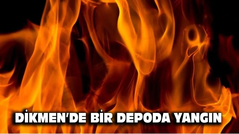 Dikmen’de bir depoda yangın