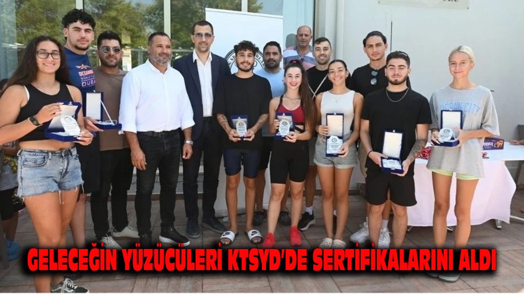 Geleceğin yüzücüleri KTSYD’de sertifikalarını aldı
