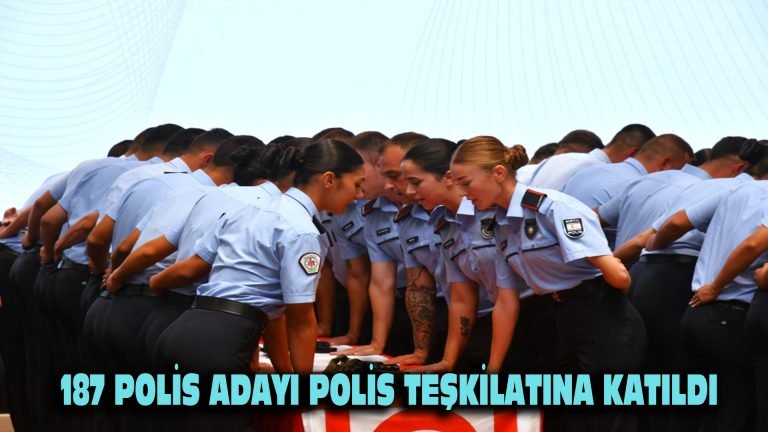 187 polis adayı polis teşkilatına katıldı