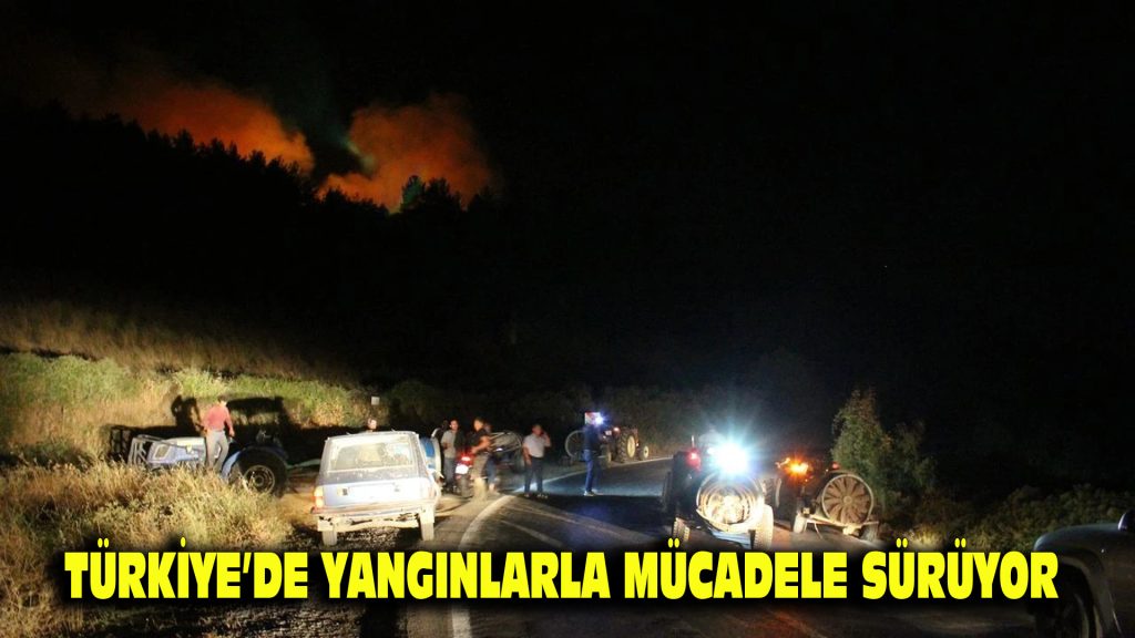 Türkiye’de yangınlarla mücadele sürüyor