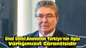 Ünal Üstel: Anavatan Türkiye’nin ilgisi varlığımızın garantisidir