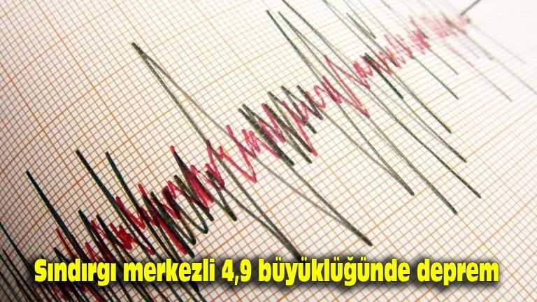 Sındırgı merkezli 4,9 büyüklüğünde deprem