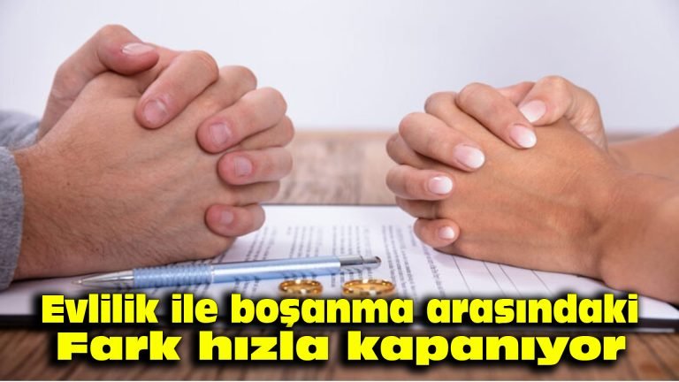 Evlilik ile boşanma arasındaki fark hızla kapanıyor