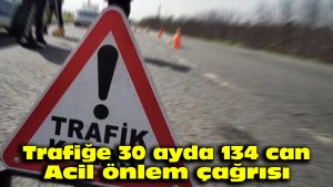 Trafiğe 30 ayda 134 can: Acil önlem çağrısı!