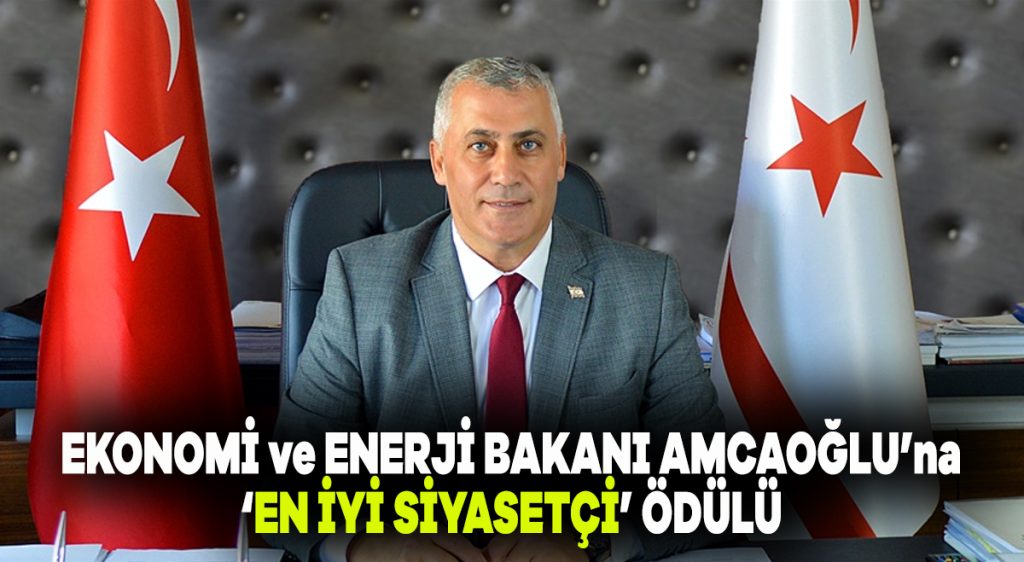 Ekonomi ve Enerji Bakanı Amcaoğlu’na En iyi siyasetçi ödülü