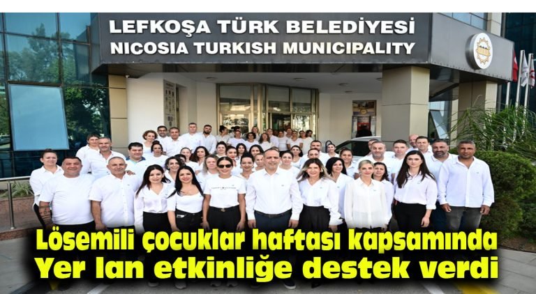 Lösemili Çocuklar Haftası kapsamında yer alan etkinliğe destek verdi