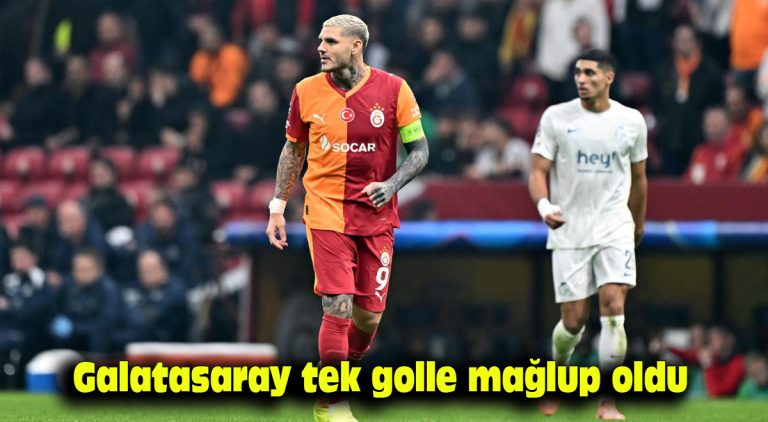Galatasaray tek golle mağlup oldu