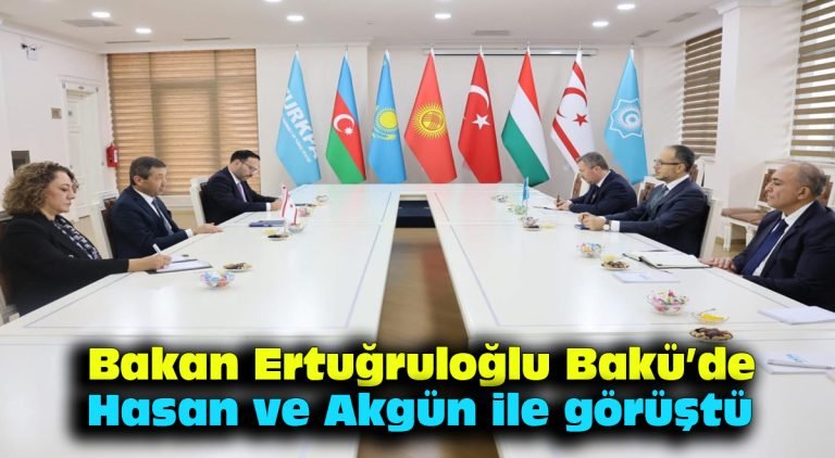 Bakan Ertuğruloğlu Bakü’de: Hasan ve Akgün ile görüştü