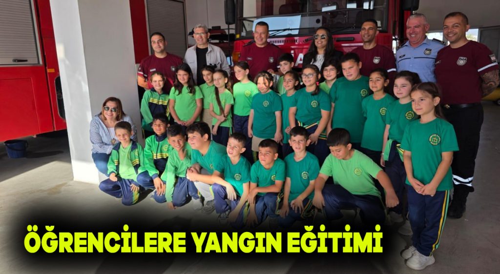 Öğrencilere yangın eğitimi