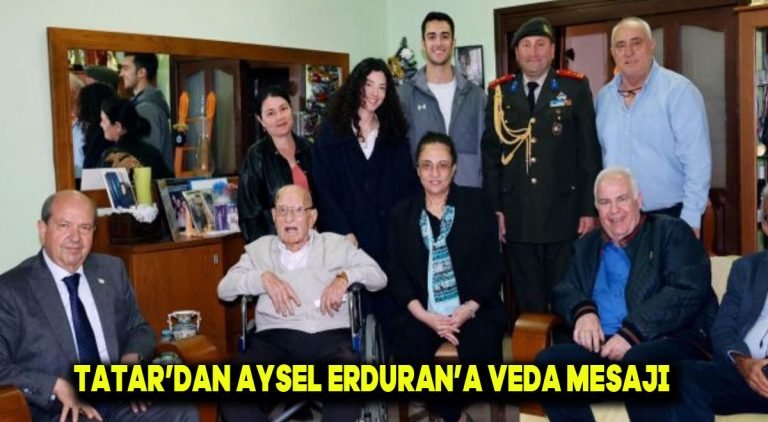 Tatar’dan Aysel Erduran’a veda mesajı