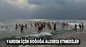 Yardım için soğuğa aldırış etmediler