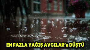 En fazla yağış Akıncılar’a düştü