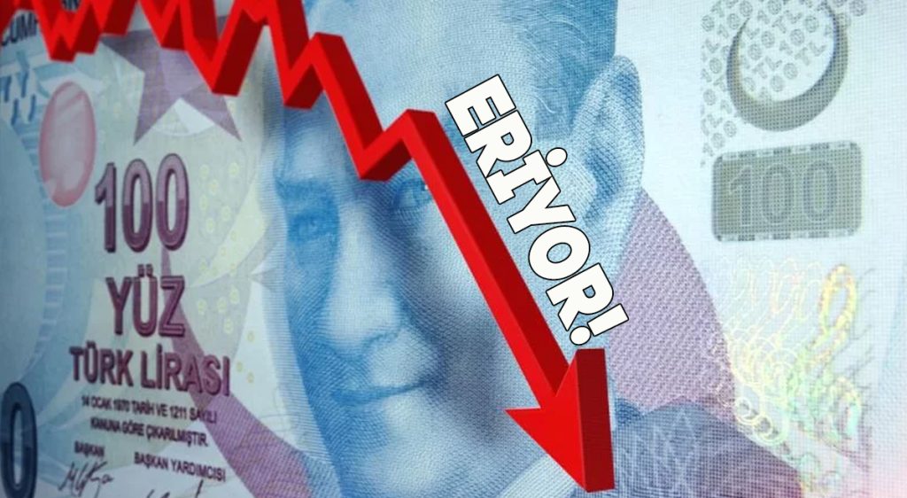 Türk lirası eriyor