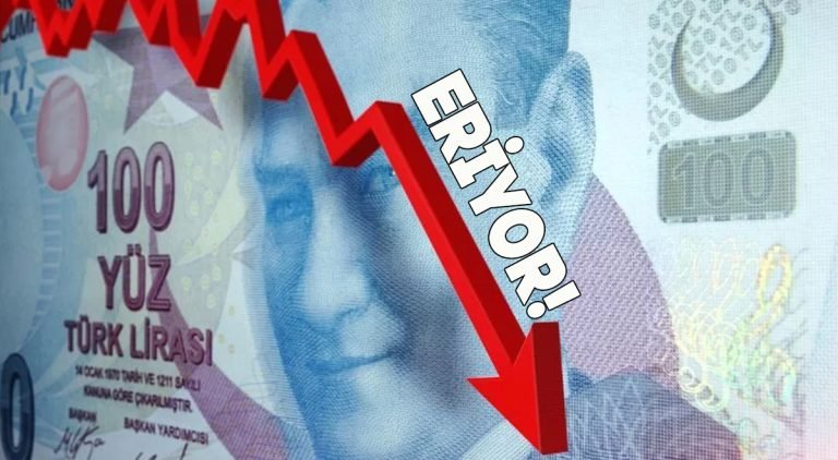 Türk lirası eriyor