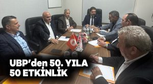 UBP’den 50. yıla 50 etkinlik