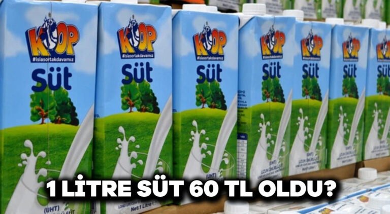 1 Litre Süt 60 TL Oldu?