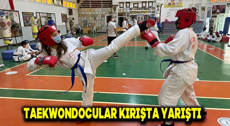 Taekwondocular kırışta yarıştı