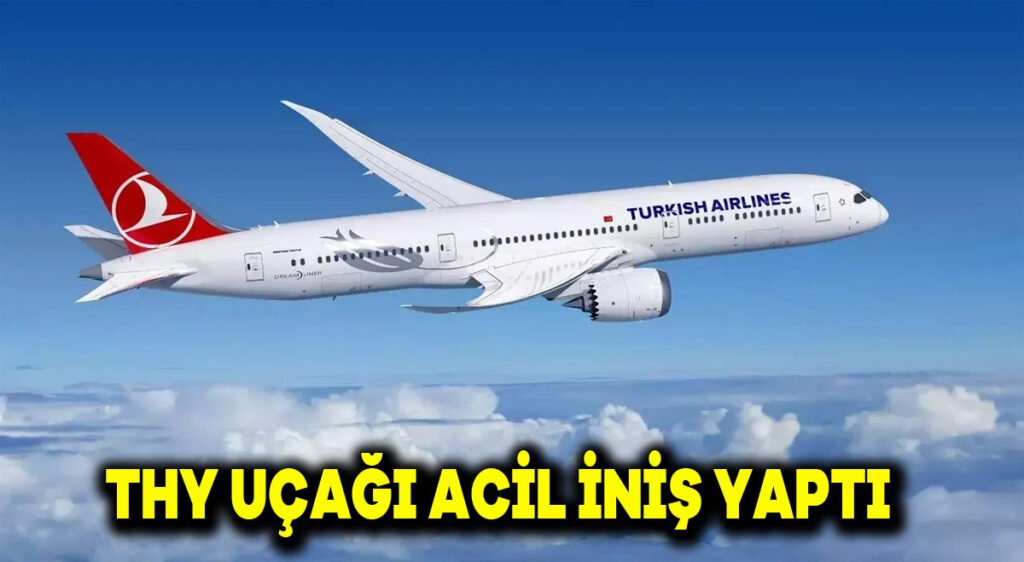 THY uçağı acil iniş yaptı