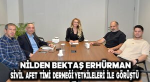 Nilden Bektaş Erhürman, Sivil Afet Timi Derneği yetkilileri ile görüştü