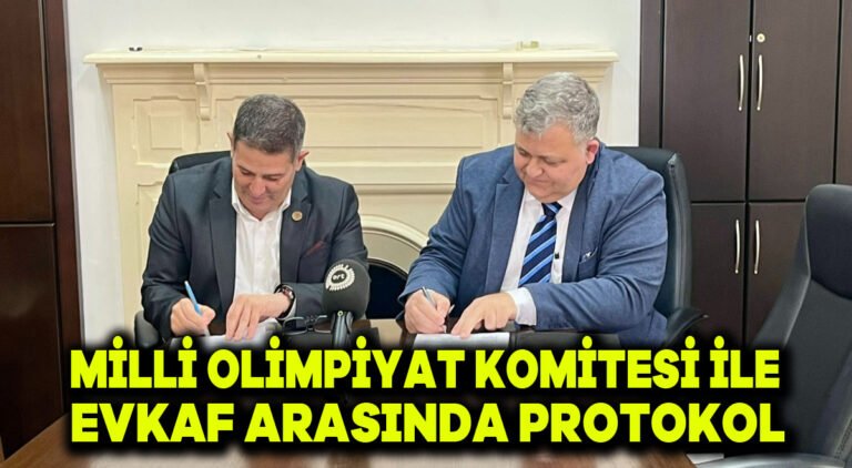 Milli Olimpiyat Komitesi ile Evkaf arasında protokol