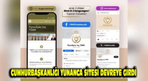 Cumhurbaşkanlığı Yunanca sitesi devreye girdi