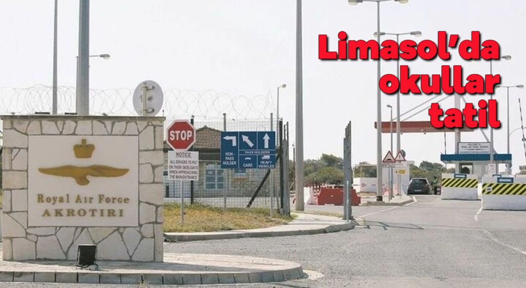 Limasol’da okullar tatil