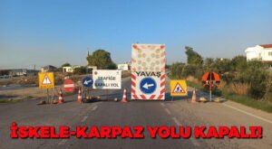 İskele – Karpaz yolu kapalı