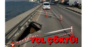 Yol çöktü
